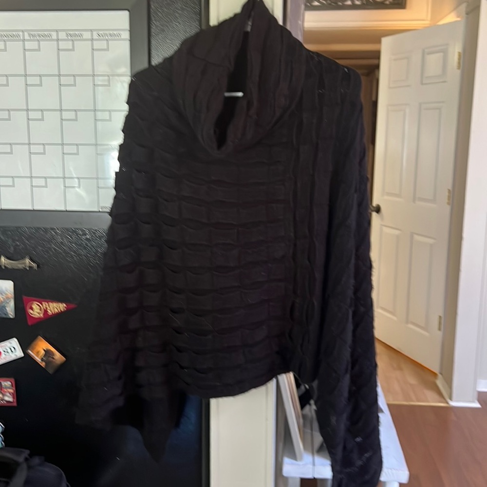 Knit poncho